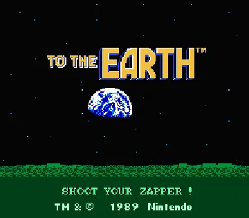 To the Earth (Europe) screen shot title